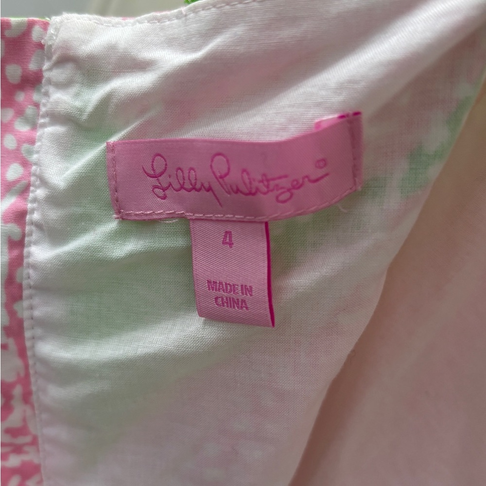 Lilly Pulitzer McCallum Dress Limeade/Cheat Ya. Size 4 - Picture 3 of 5